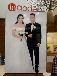 In ảnh cưới tráng gương khổ lớn, sắc nét