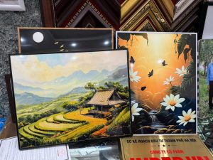In tranh đồng quê đóng khung đẹp